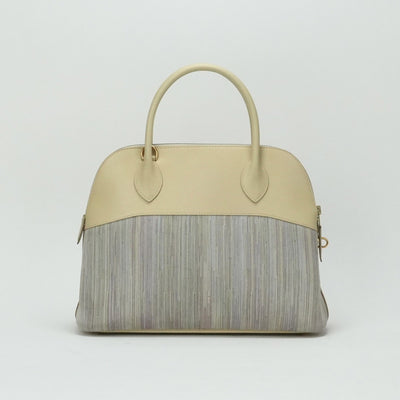 HERMES 헤르메스 Bolide 31 Bolide 31 가방, 토트 백, 숄더백, 신속한, 비브라토, 노란색, 베이지, 금 금속기구