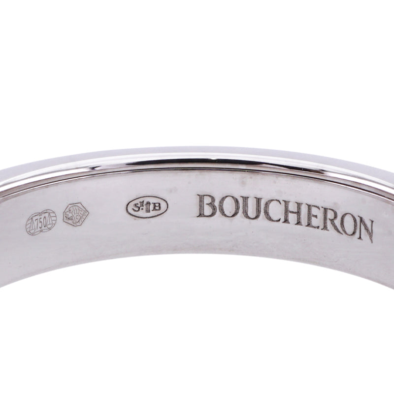 BOUCHERON Boucheron牛黑色钻石环半牛黑 Quatre ring 半Quatre黑色版戒指AU750银钻石戒指白金