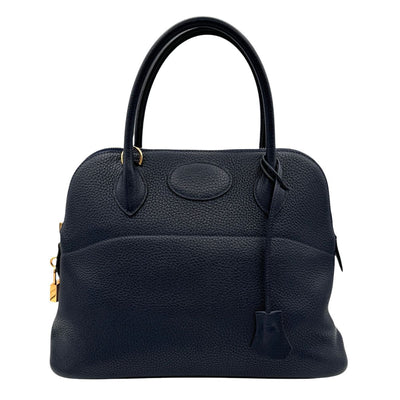 HERMES HERMES Bolide 31 Bolide 31 Bag, Tote bag, Shoulder bag, Torillon Clemence, Navy, Blue, Blue, Gold hardware, Blue Saffir, Blue Navy, Blue Nui