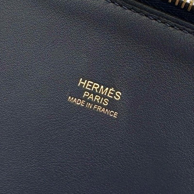 エルメス HERMES ボリード31 ボリード 31 バッグ トートバッグ ショルダーバッグ トリヨンクレマンス ネイビー系 ブルー系 青 ゴールド金具 ブルーサフィール ブルーネイビー ブルーニュイ