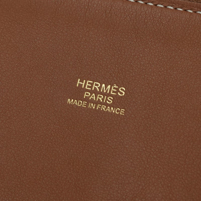 HERMES 헤르메스 Bolide 31 Bolide 31 가방, 토트 백, 숄더백, 토리 온 클레멘스, 금, 갈색, 금 피팅