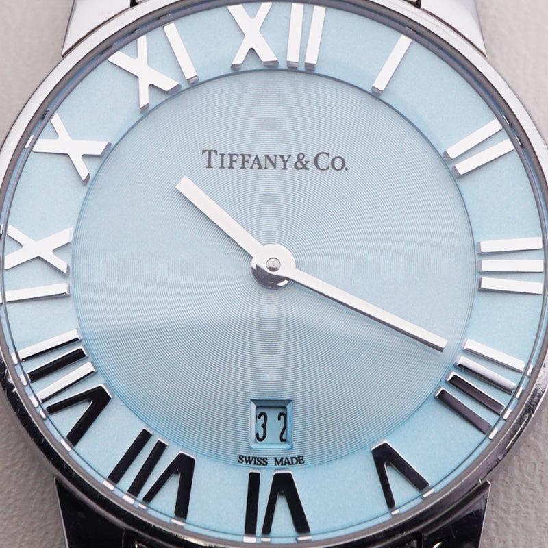 Tiffany & Co. Tiffany & Co. Atlas 2hand Atlas 시계 손목 시계 Tiffany & Co.파란색