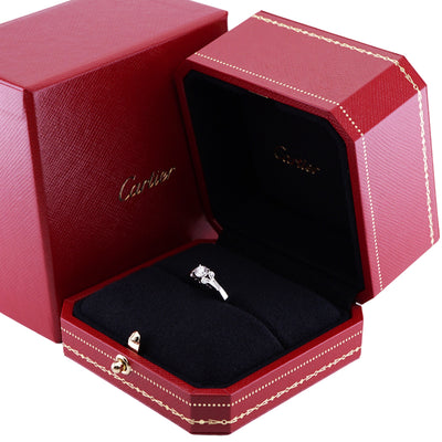 カルティエ Cartier バレリーナ　ソリテール Ballerine Solitaire リング 指輪 Pt950 シルバー ダイヤリング　婚約指輪　エンゲージリング　プラチナ