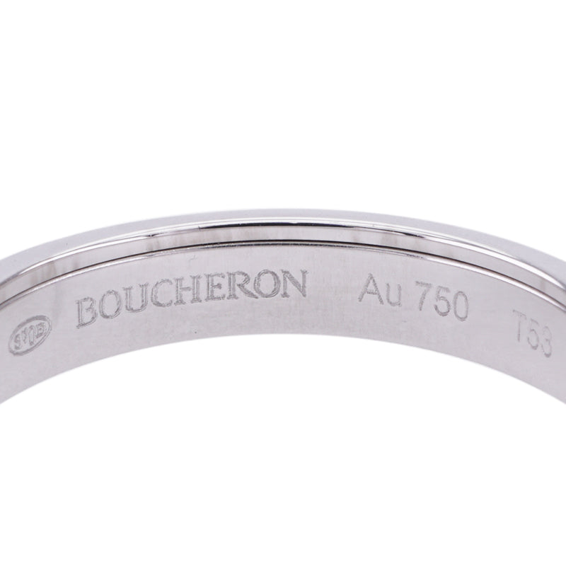 ブシュロン BOUCHERON キャトル ブラック リング ハーフ キャトルブラック キャトルリング リング 指輪 750WG シルバー　ブラック ホワイトゴールド