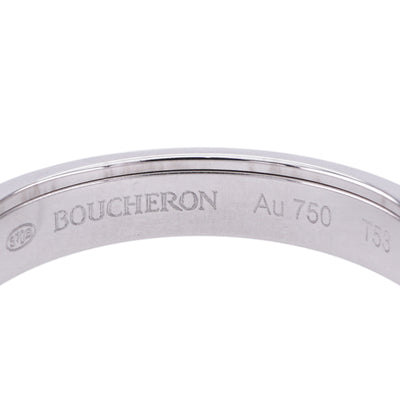 ブシュロン BOUCHERON キャトル ブラック リング ハーフ キャトルブラック キャトルリング リング 指輪 750WG シルバー　ブラック ホワイトゴールド