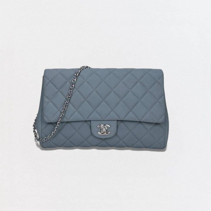シャネル キャビアスキン マトラッセ チェーンショルダーバッグ ブルー シャネル CHANEL マトラッセ バッグ ショルダーバッグ キャビアスキン