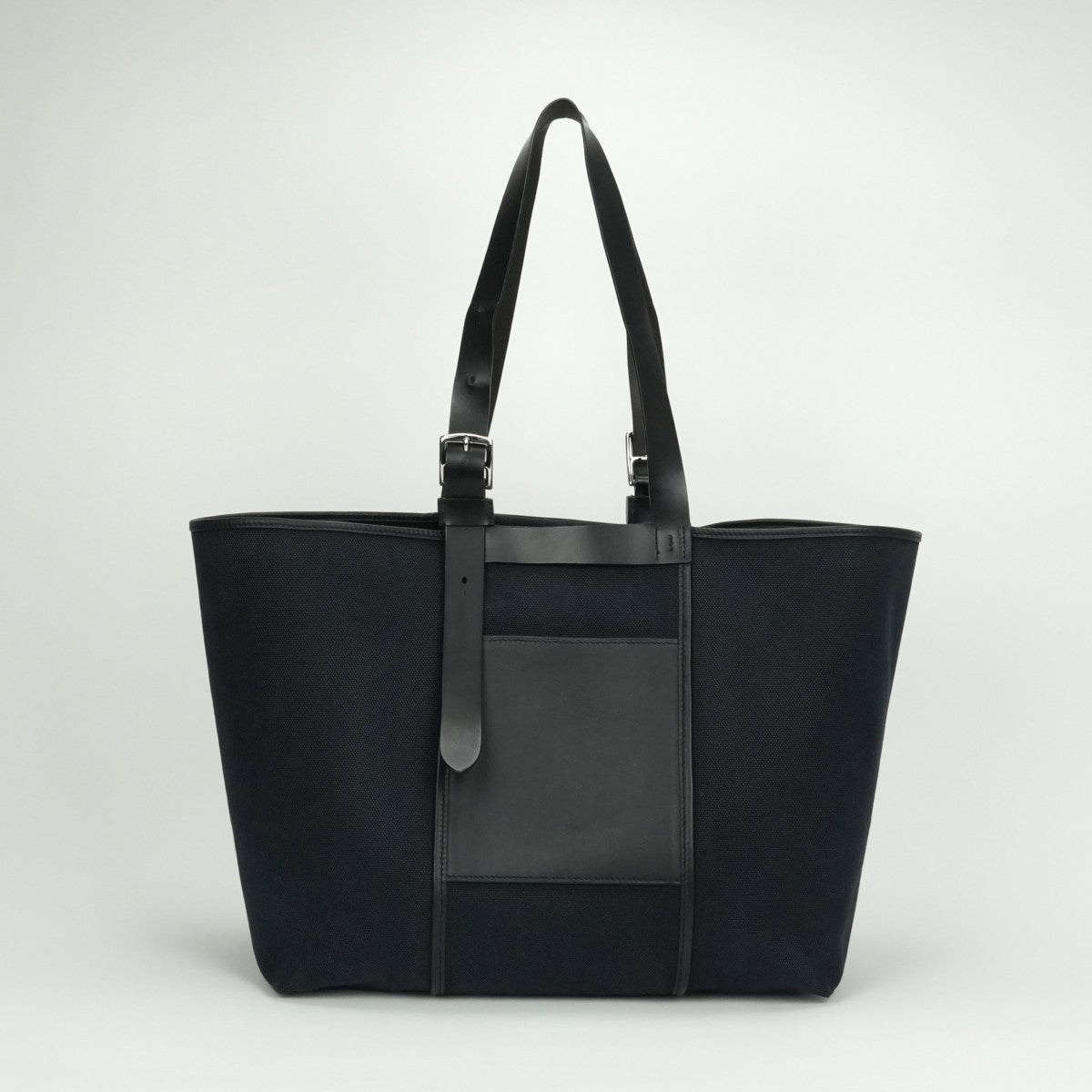 エルメス HERMES エトリヴィエールポケット35 エトリヴィエールポケット 35 バッグ トートバッグ トワルゴエラン スイフト ノワール noir ネイビー ブラック 紺 黒 シルバー金具 ヴォースイフト