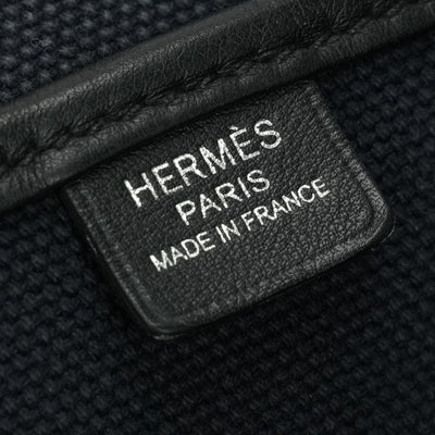エルメス HERMES エトリヴィエールポケット35 エトリヴィエールポケット 35 バッグ トートバッグ トワルゴエラン スイフト ノワール noir ネイビー ブラック 紺 黒 シルバー金具 ヴォースイフト