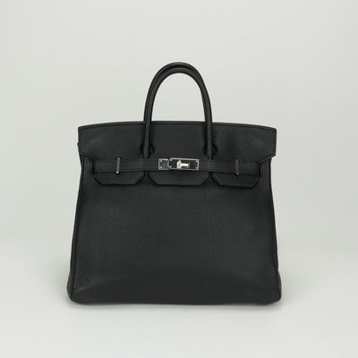 HERMES HERMES Haut a courroies 32 Haut a courroies 32 Tote bag Togo Noir Black Silver hardware