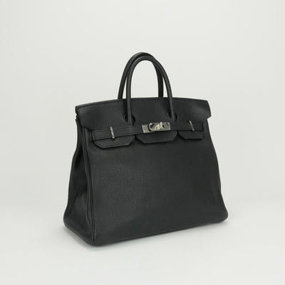 HERMES HERMES Haut a courroies 32 Haut a courroies 32 Tote bag Togo Noir Black Silver hardware