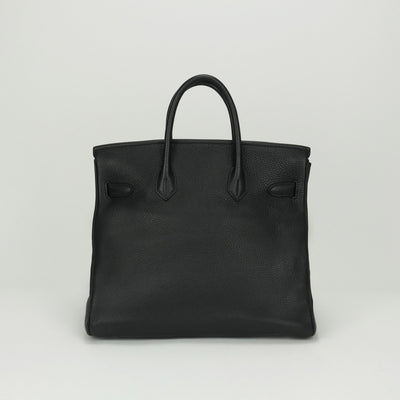 HERMES HERMES Haut a courroies 32 Haut a courroies 32 Tote bag Togo Noir Black Silver hardware