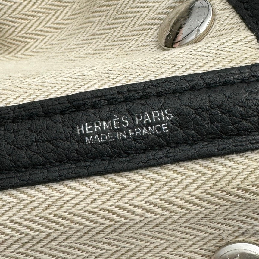 エルメス HERMES ガーデンパーティTPM ガーデンパーティ TPM ガーデンパーティ30 ガーデンパーティー バッグ トートバッグ ブッフルシンドゥ ノワール ブラック 黒 シルバー金具