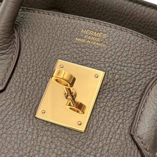 HERMES 헤르메스 Birkin 30 Birkin 30 가방 토트 백 토고 에탄 그레이 골드 메탈 피팅