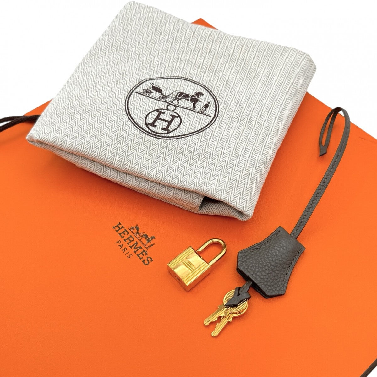 エルメス HERMES バーキン30 バーキン 30 バッグ トートバッグ トゴ エタン グレー ゴールド金具