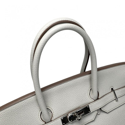 HERMES HERMES Birkin 35 Birkin 35 Bag Tote Bag Toryon Clemence Pearl Gray Grey Silver Metal Fittings