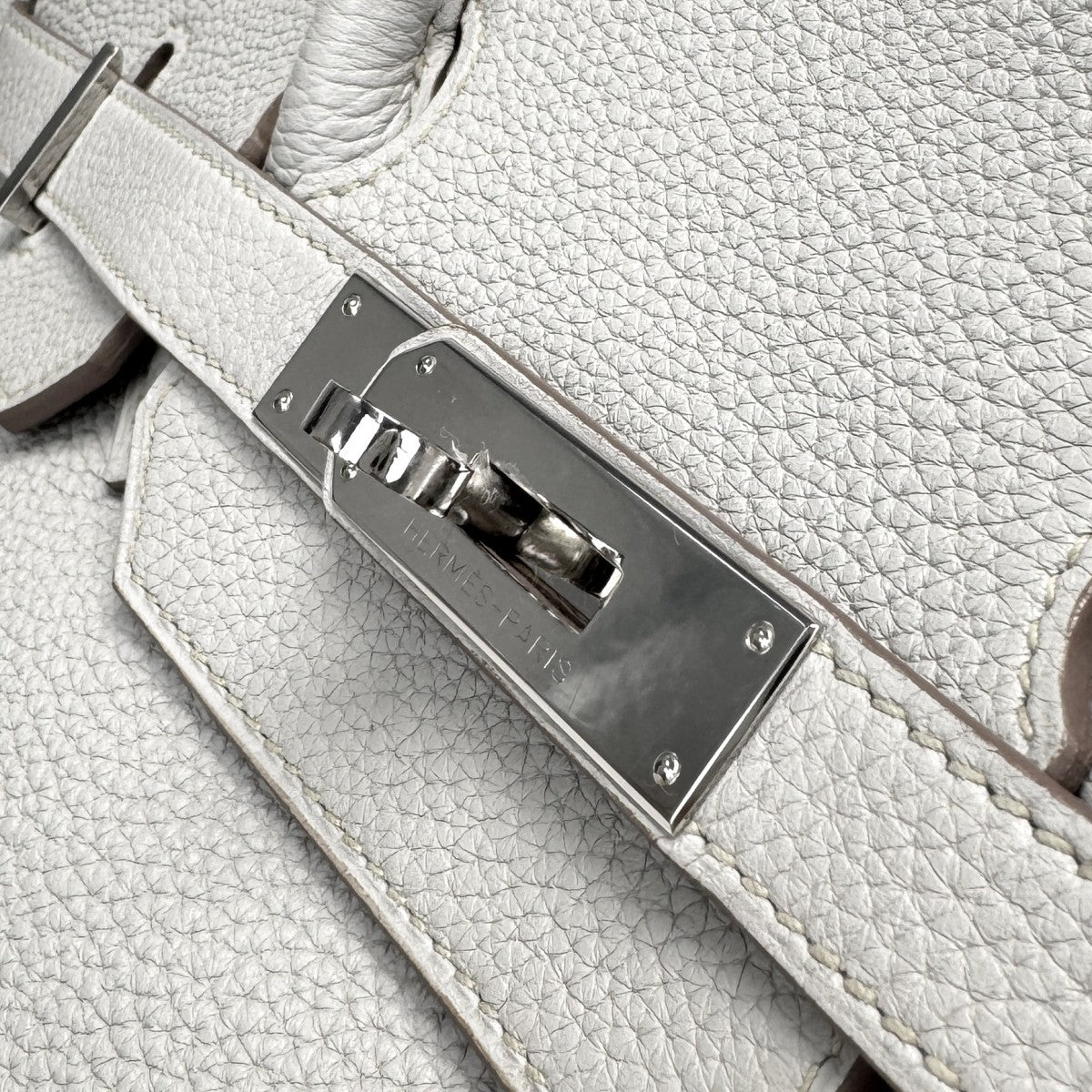 HERMES HERMES Birkin 35 Birkin 35 Bag Tote Bag Toryon Clemence Pearl Gray Grey Silver Metal Fittings