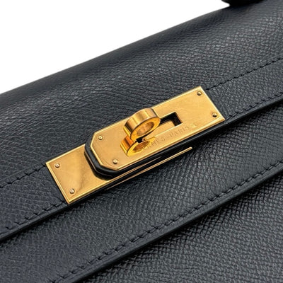 HERMES HERMES Kelly 28 Kelly 28 Bag, Tote bag, Shoulder bag, Kushbell, Navy, Navy, Blue, Gold hardware, Outer stitching