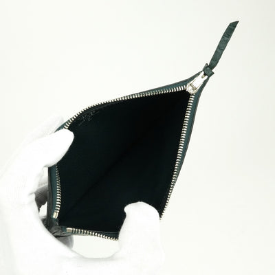 エルメス HERMES ドゴンGM ドゴン GM ドゴンデュオ 財布 長財布 ロングウォレット アリゲーターマット クロコダイル グリーン 緑 シルバー金具