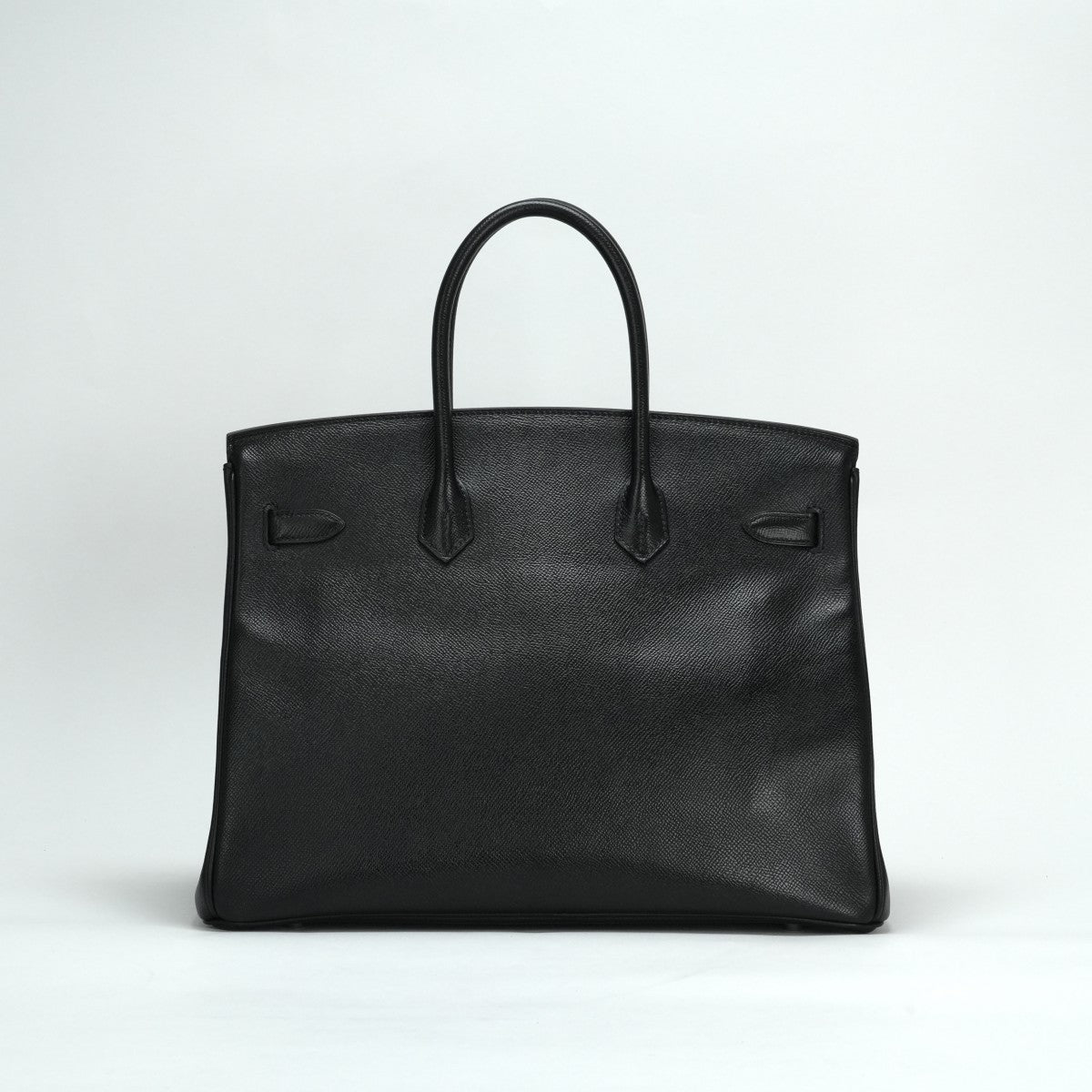 HERMES 헤르메스 Birkin 35 Birkin 35 가방 토트 백 엡슨 누아 블랙 실버 하드웨어 Vaugh Epson