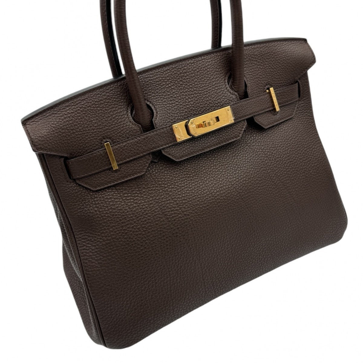 HERMES HERMES Birkin 30 Birkin 30 Bag, Tote Bag, Togo, Chocolat, Brown, Brown, Gold Fittings