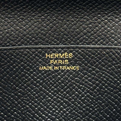 HERMES 爱马仕 B?arn soufflet Bearn soufflet 钱包长钱包爱普生黑色金色硬件沃恩·爱普生