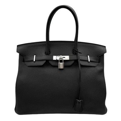 HERMES 헤르메스 Birkin 35 Birkin 35 토트 백 토고 누아 블랙 실버 하드웨어