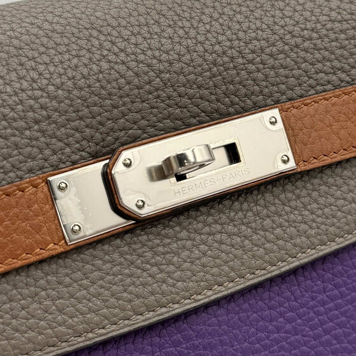 HERMES HERMES Kelly 32 Kelly 32 arlequin Bag, Tote Bag, Shoulder Bag, Torillon Clemence, Ultra Violet, Etane, Blue Run, Gold, Etoop, Blue of Squeeze, Blue Purple, Grey, Brown, Purple, Blue, Brown, Silver Fittings