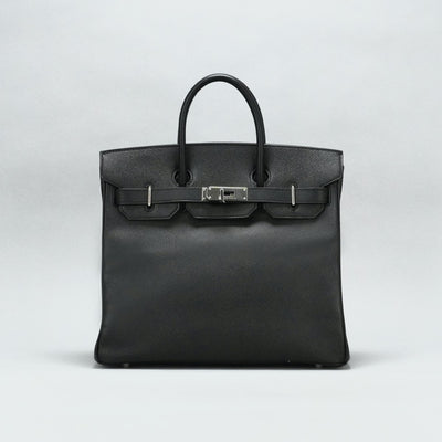 エルメス HERMES オータクロア28 オータクロア 28 バッグ トートバッグ エプソン ノワール ブラック 黒 シルバー金具 ヴォーエプソン