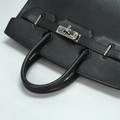 エルメス HERMES オータクロア28 オータクロア 28 バッグ トートバッグ エプソン ノワール ブラック 黒 シルバー金具 ヴォーエプソン