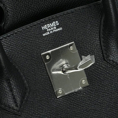 エルメス HERMES オータクロア28 オータクロア 28 バッグ トートバッグ エプソン ノワール ブラック 黒 シルバー金具 ヴォーエプソン