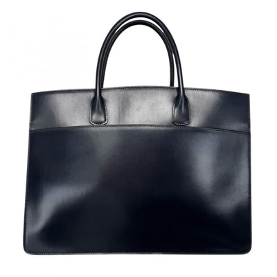 HERMES HERMES Whitebus GM Whitebus GM Bag, Tote Bag, Box Calf, Blue Indigo, Blue, Gold Fittings