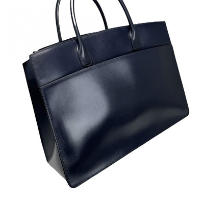 HERMES HERMES Whitebus GM Whitebus GM Bag, Tote Bag, Box Calf, Blue Indigo, Blue, Gold Fittings