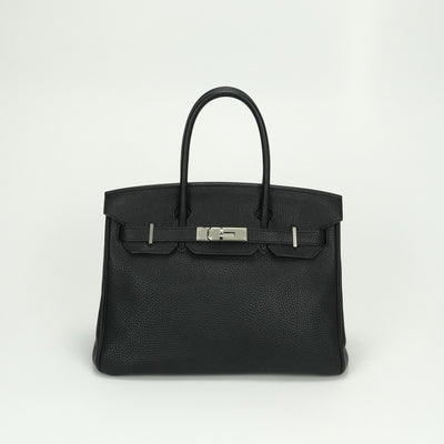 エルメス HERMES バーキン30 バーキン 30 バッグ トートバッグ トゴ ノワール noir ブラック black 黒 シルバー金具 バーキン30 トゴ トートバッグ