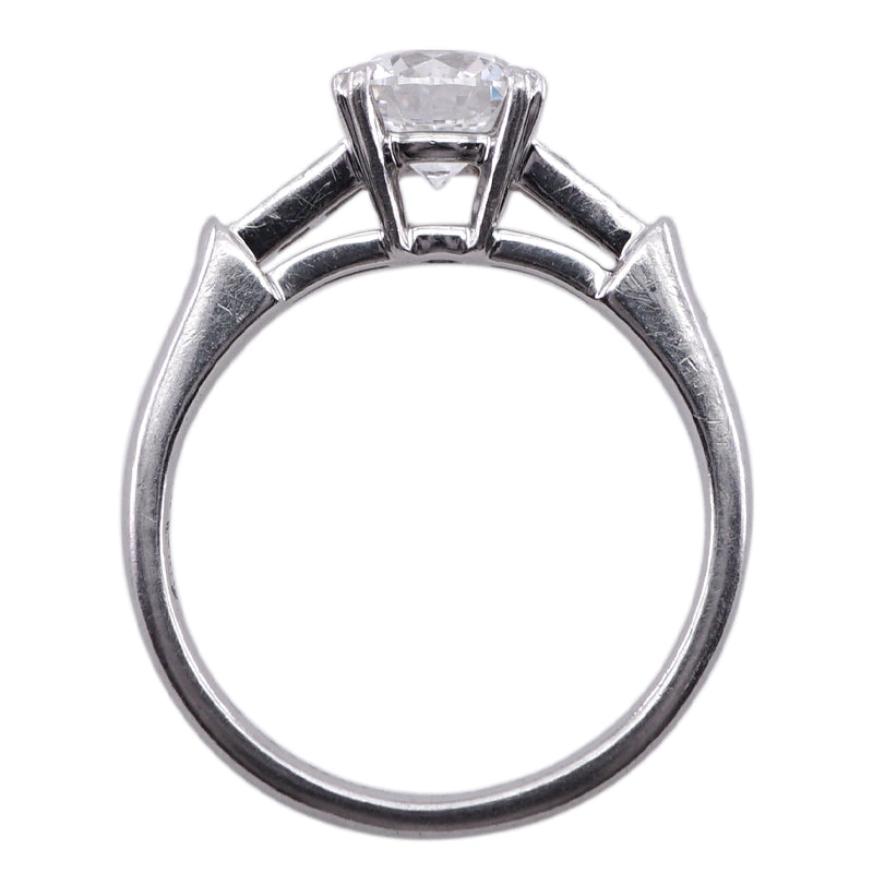 HARRY WINSTON HARRY WINSTON Round Cut Trist Ring Round Cut Trist Ring Tryst by Harry Winston Ring Pt950 Silver Diamond Ring Engagement Ring Platinum Side Stone