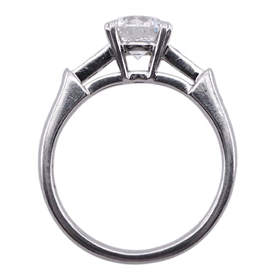 HARRY WINSTON HARRY WINSTON Round Cut Trist Ring Round Cut Trist Ring Tryst by Harry Winston Ring Pt950 Silver Diamond Ring Engagement Ring Platinum Side Stone