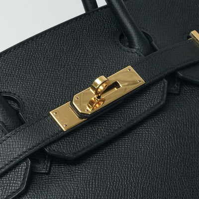 HERMES 爱马仕 Birkin 30 Birkin 30 袋子手提袋Epson黑色黑金硬件Vaugh Epson