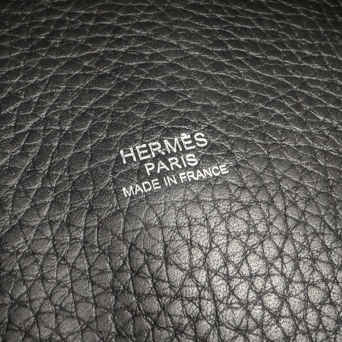 HERMES HERMES Picotin lock GM Picotin lock GM Picotin lock 26 Tote bag Toryon Clemence Noir Black Silver Metal fittings