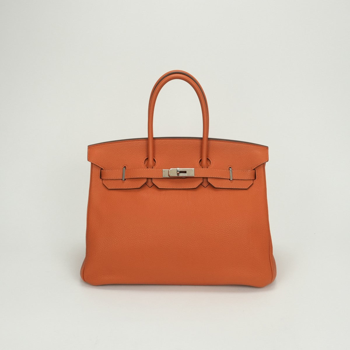 エルメス HERMES バーキン35 バーキン 35 バッグ トートバッグ トゴ オレンジ Orange シルバー金具 ハンドバッグ