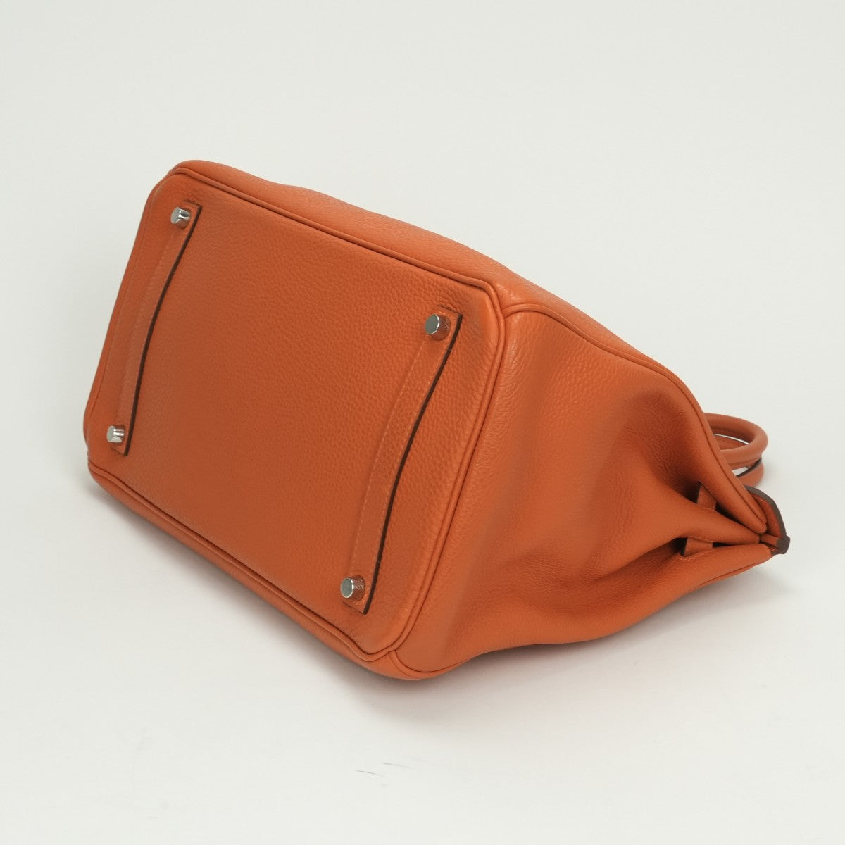 エルメス HERMES バーキン35 バーキン 35 バッグ トートバッグ トゴ オレンジ Orange シルバー金具 ハンドバッグ
