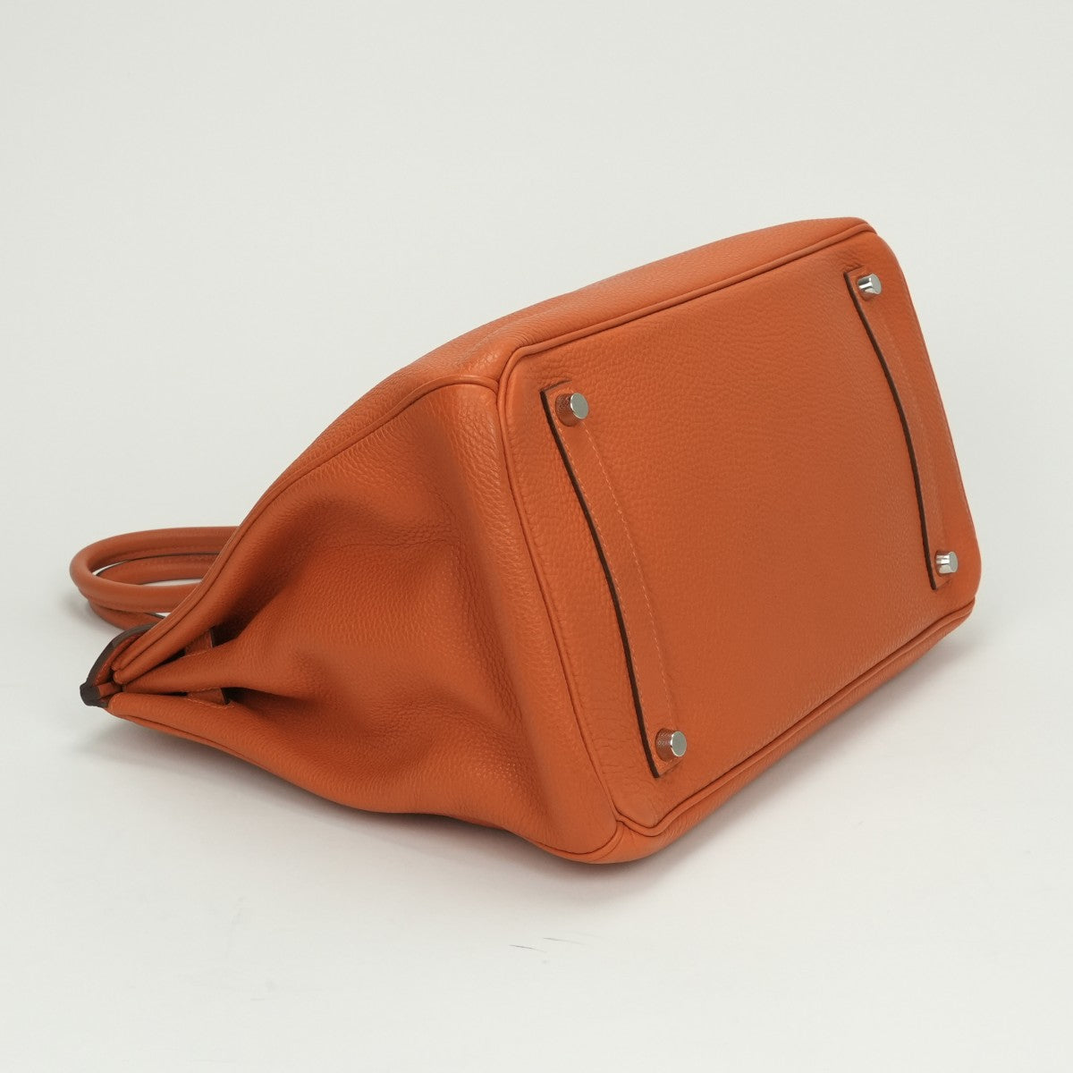 エルメス HERMES バーキン35 バーキン 35 バッグ トートバッグ トゴ オレンジ Orange シルバー金具 ハンドバッグ