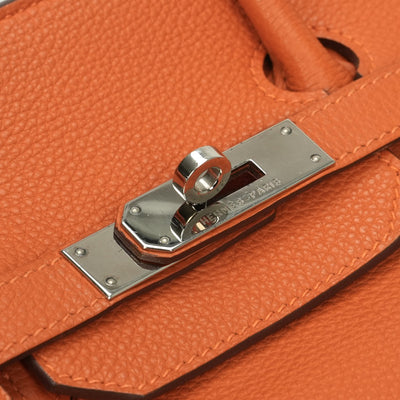 エルメス HERMES バーキン35 バーキン 35 バッグ トートバッグ トゴ オレンジ Orange シルバー金具 ハンドバッグ