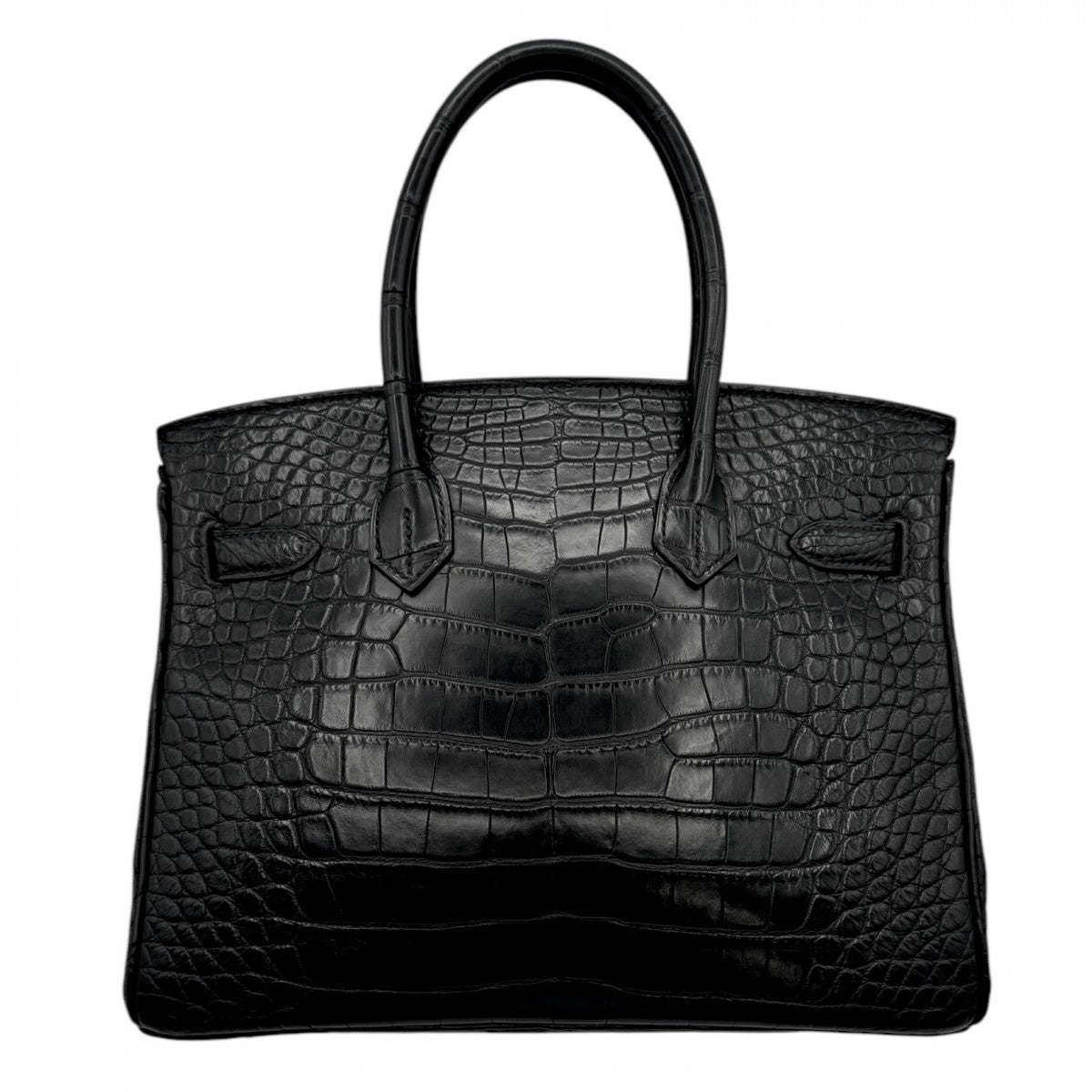 HERMES HERMES Birkin 30 Birkin 30 Bag Tote Bag Alligator Noir Black Gold Hardware