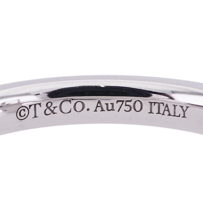 Tiffany & Co. Tiffany＆Co。 t一个环t一个狭窄的戒指 Tiffany & Co. T环750WG银白金