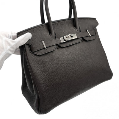 HERMES 헤르메스 Birkin 30 Birkin 30 토트 백 토리 온 클레멘스 브라운 실버 하드웨어