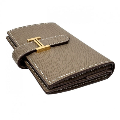 HERMES HERMES Bearn mini Bearn Mini Wallet Bifold Wallet Mini Wallet Mini Wallet Epson Etoop Grey Gold Hardware Vo Epson