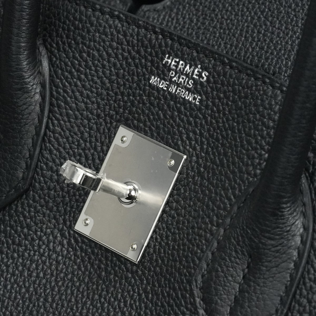 HERMES 爱马仕 Birkin 35 Birkin 35 手提袋多哥黑色银色硬件