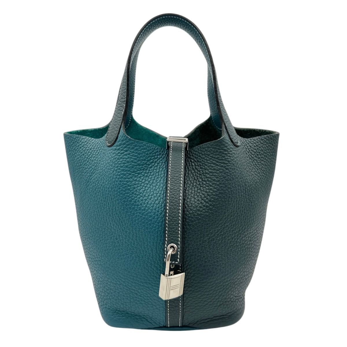 HERMES HERMES Picotin lock PM kazak Picotin lock PM Picotin lock 18 Bag Tote Bag Toryon Clemence Veil Sipress Veil Bosfall Green Green Silver Metal Fitting