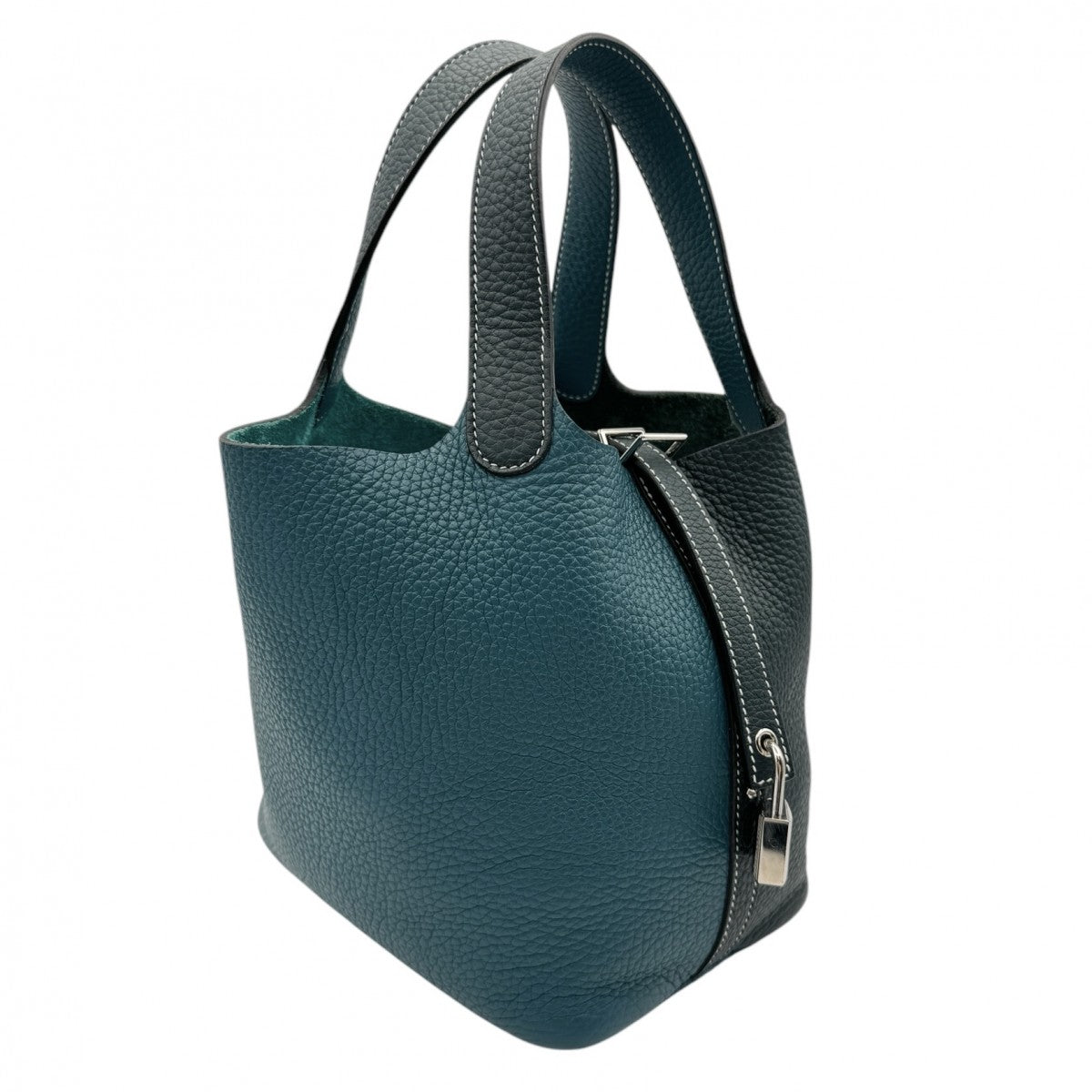 HERMES HERMES Picotin lock PM kazak Picotin lock PM Picotin lock 18 Bag Tote Bag Toryon Clemence Veil Sipress Veil Bosfall Green Green Silver Metal Fitting