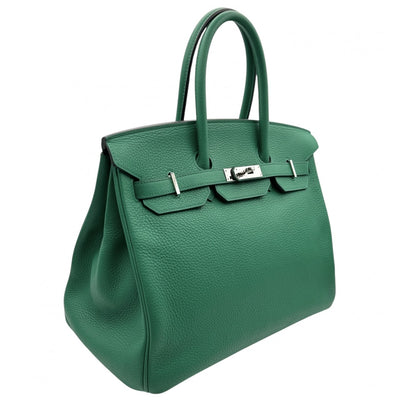 HERMES HERMES Birkin 35 Birkin 35 Tote bag Toryon Clemence Vele Vertigo Green Vele Fonse Green Silver hardware