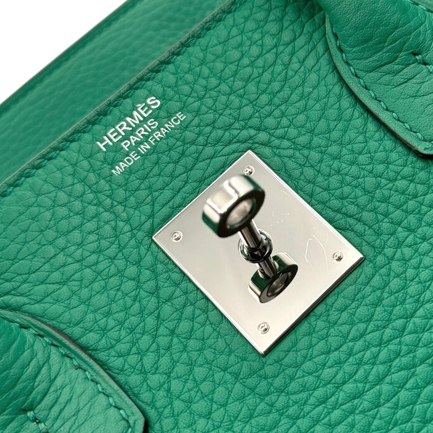 HERMES HERMES Birkin 35 Birkin 35 Tote bag Toryon Clemence Vele Vertigo Green Vele Fonse Green Silver hardware